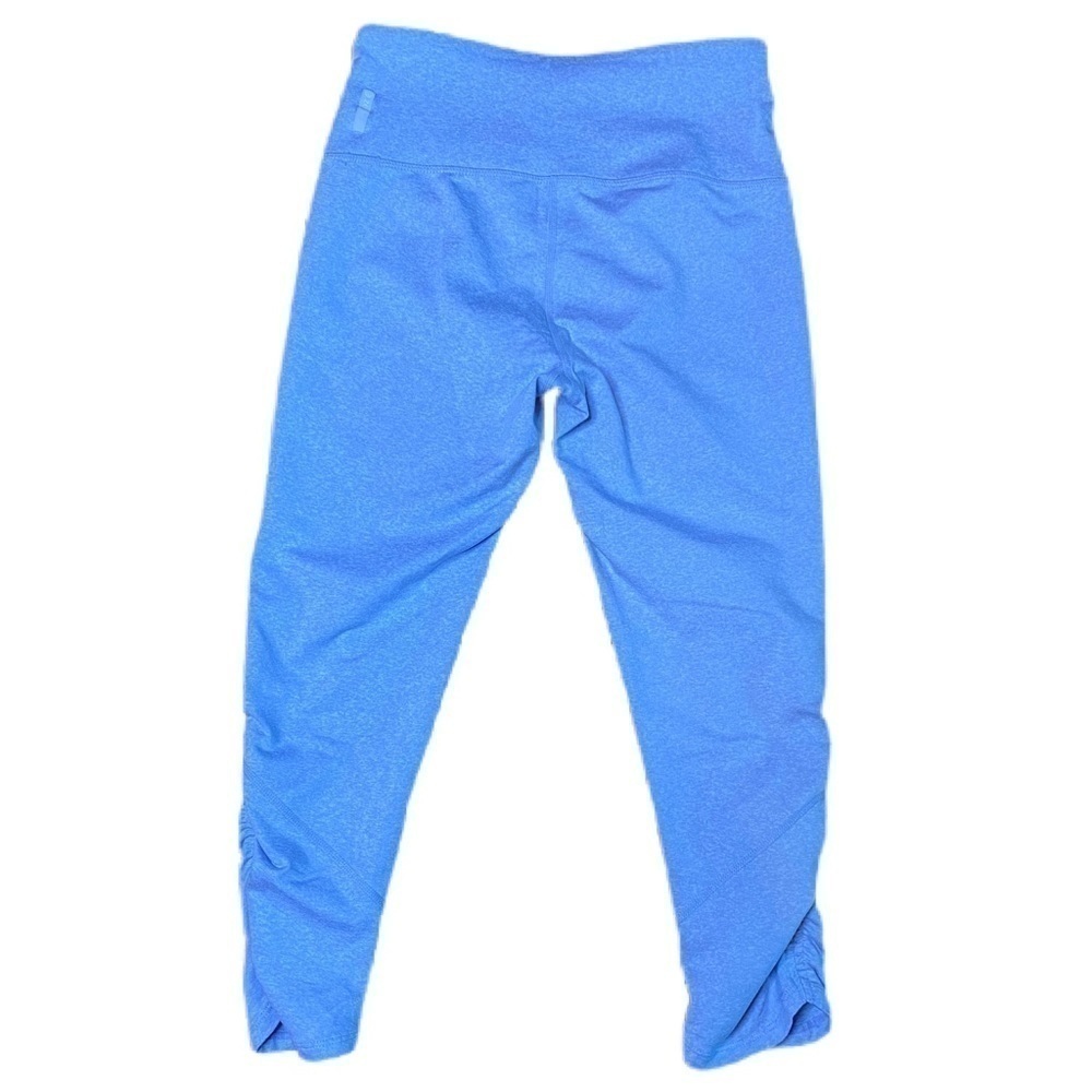 Zella Leggings 21” Two Tone Blue Midrise Ruched on the End Size S